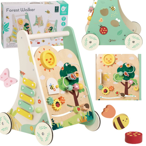 "Classic World 8in1" medinis daugiafunkcinis stūmiklis "Forest Walker"