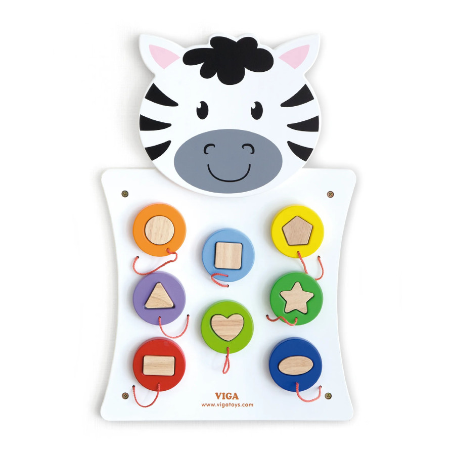 VIGA Medinė manipuliacijų lenta "Zebra" FSC Montessori sertifikatas VIGA Medinė manipuliacijų lenta "Zebra" FSC Montessori sertifikatas