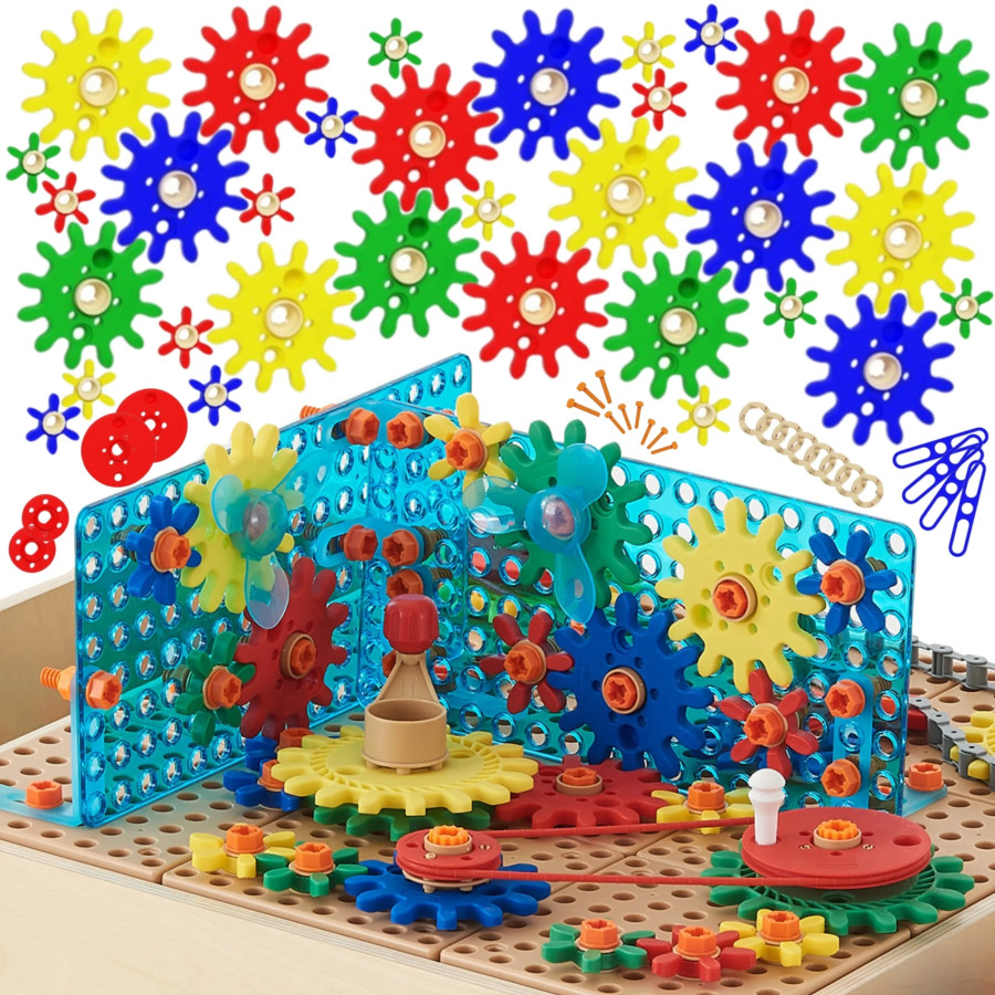 MASTERKIDZ priedų rinkinys "Mixed Gears for STEM Wall Panels" 198 el. MASTERKIDZ priedų rinkinys "Mixed Gears for STEM Wall Panels" 198 el.