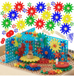 MASTERKIDZ priedų rinkinys "Mixed Gears for STEM Wall Panels" 198 el.