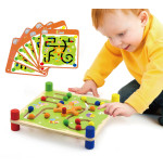 VIGA Montessori medinis edukacinis žaidimas "Track and Trace