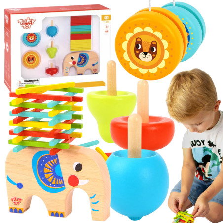 TOOKY TOY Käsitöömängude komplekt Bickers Spinner JoJo Elevant 46 el.