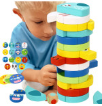 TOOKY TOY Gra Zręcznościowa Klocki Zwierzęta Certyfikat FSC