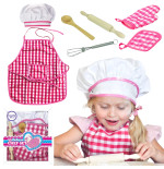 WOOPIE Zestaw Małego Kucharza Strój Kucharski Akcesoria Kuchenne 7 el.