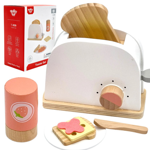 TOOKY TOY Medinių skrudintuvų rinkinys vaikams 9 el.