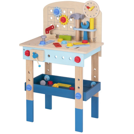 TOOKY TOY medinis "pasidaryk pats" stalas dirbtuvėse