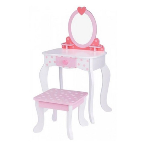 TOOKY TOY Medinis tualetas rožinis su kėdute