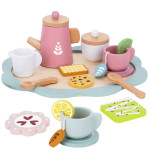TOOKY TOY Popołudniowa Herbatka Drewniany Zestaw Serwis