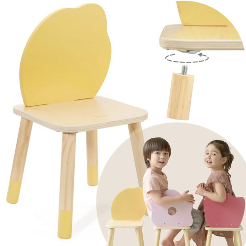 CLASSIC WORLD pastelinė kėdutė "Grace" vaikams nuo 3 metų (citrina)