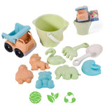 WOOPIE GREEN liivakoppide komplekt koos autoga 11 el. BIOLAGUNEV ORGAANILINE MATERJAL