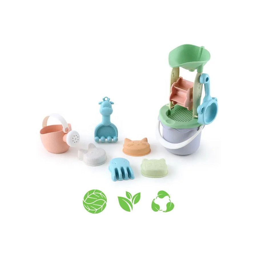WOOPIE GREEN liivakoppide komplekt koos rulliga 9 el. BIOLAGUNEV ORGAANILINE MATERJAL