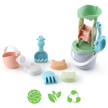 WOOPIE GREEN liivakoppide komplekt koos rulliga 9 el. BIOLAGUNEV ORGAANILINE MATERJAL