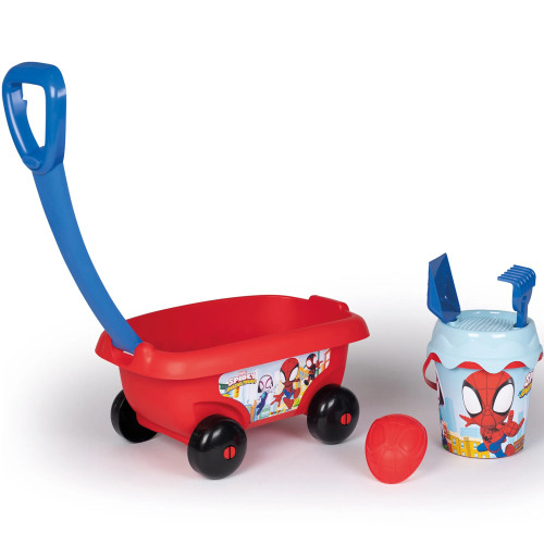 SMOBY vežimėlio ir smėlio rinkinys su Žmogaus-voro tema