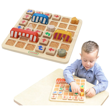 MASTERKIDZ Wczesna Nauka Programowania Gra Logiczna Znajdź Droga do Sera!