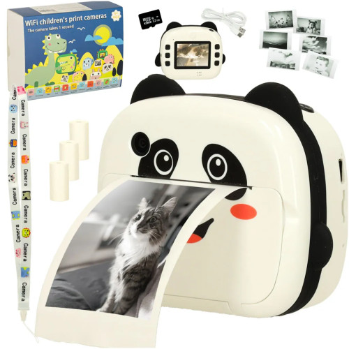 Instant panda camera for kids