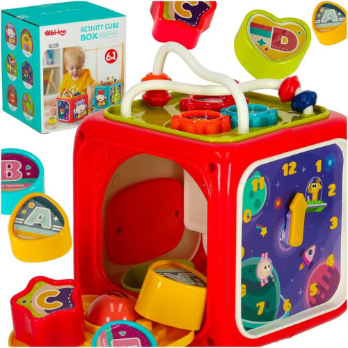 Sensory toy educational cube 6in1