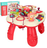 Interaktīvs izglītojošs galds bērniem ar sarkanu skaņas ekrānu