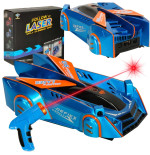 RC laser-controlled wall-mounted blue laser car