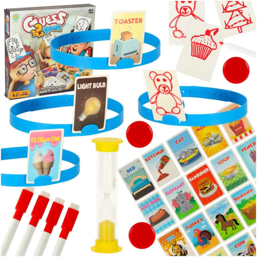 Kas es esmu! Uzminēt zīmējumu Ģimenes sociālā spēle bērniem