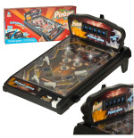 Pinball flipper arcade game table with lights and music