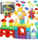 3D Building Magnetic Bricks LED Lighted 134 el.