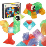 3D Magnetic Construction Bricks LED Light-up 32 el.