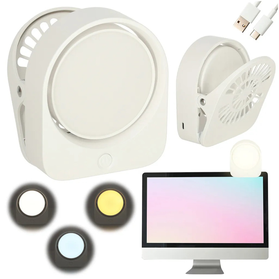 Night lamp with clip white