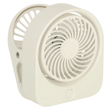 Mini desktop fan with USB holder