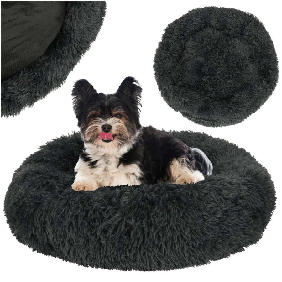Dog bed plush cushion 60cm cie grey