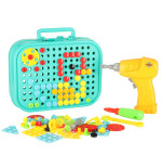 Building bricks in case + screwdriver