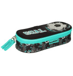 Padded pencil case with football flap