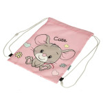 Kids shoe bag mouse pink
