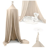 Dome curtain for tipi tent hanging beige
