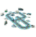 Policijos automobilių kelio dėlionė 47 el.