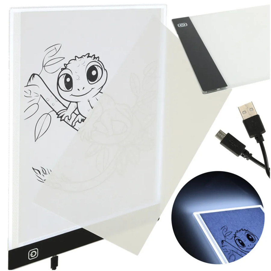 Drawing board A4 LED illuminated drawing board