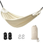 Dārza šūpuļtīkls boho 200cm ecru