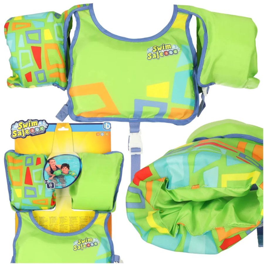 AQUASTAR Green swimming vest with sleeves