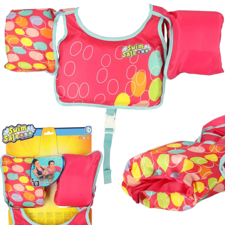 AQUASTAR Pink swim vest with sleeves