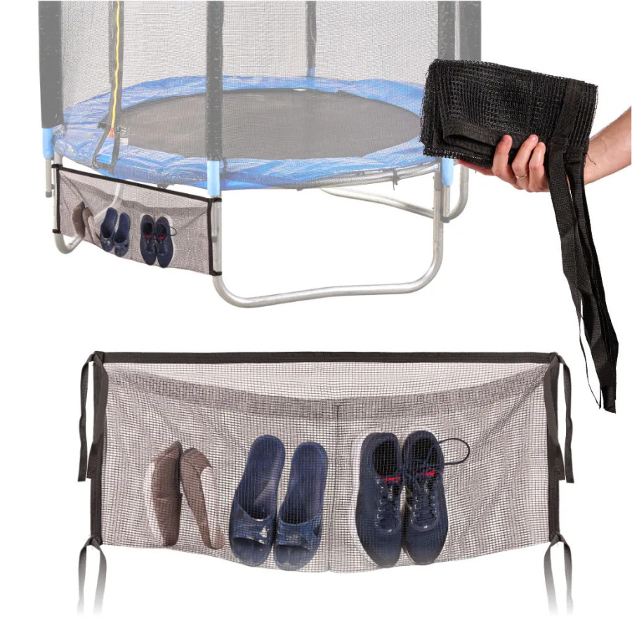 Trampoline net bag for trampoline
