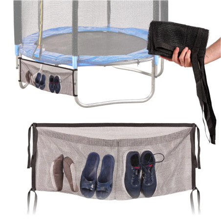 Trampoline net bag for trampoline