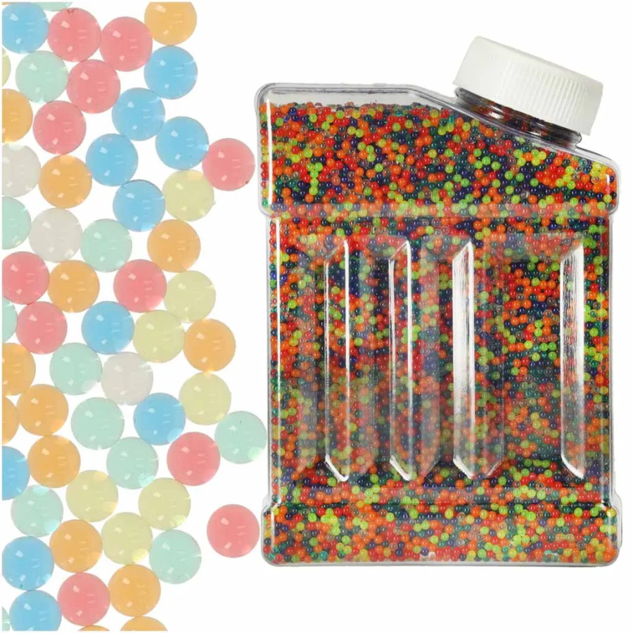 Multicoloured 250 g 50 000 pcs. hydrogel flower pistol beads. 7-8 mm