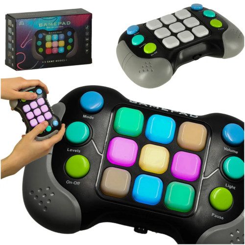 Anti-stress sensory console game in black