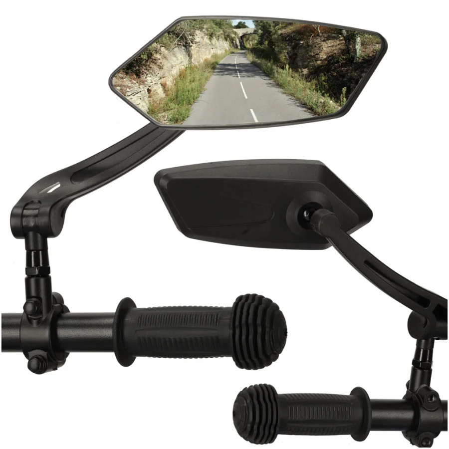 360 regulējams atpakaļskata velosipēda spogulis 2 gab.