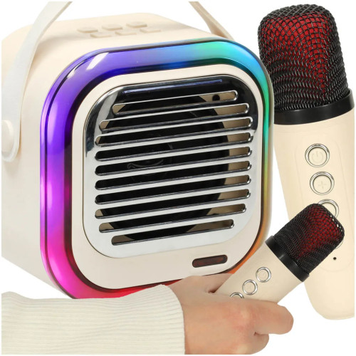 USB Bluetooth karaoke skaļrunis Cream