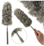 Teleskopinė šluota dulkių šepetys pilka