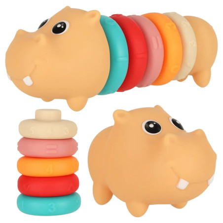 Hippo sensory blocks educational soft puzzles