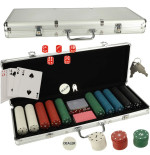 Poker set in case 500 chips 2 card packs