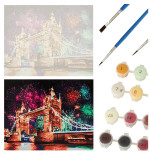 Tapyba pagal skaičius 40x50 cm tiltas