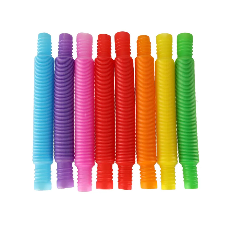 Tubes sensory tubes stretchable educational montessori tubes 8 pcs.