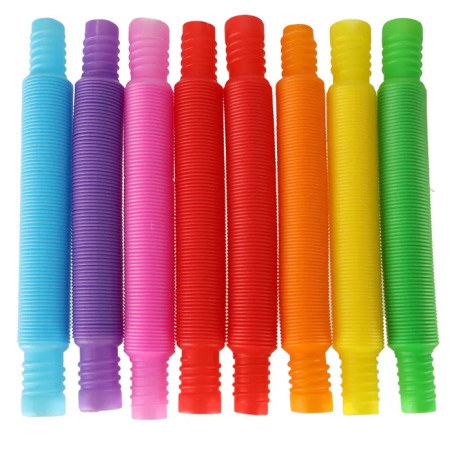 Tubes sensory tubes stretchable educational montessori tubes 8 pcs.